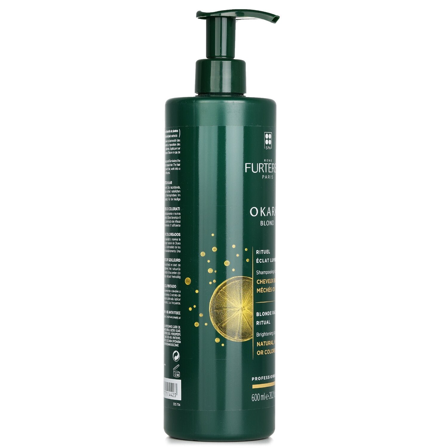 Okara Blond Blonde Radiance Ritual Brightening Shampoo - Natural, Highlighted or Colored Blonde Hair (Salon Product) by Rene Furterer - Image 2