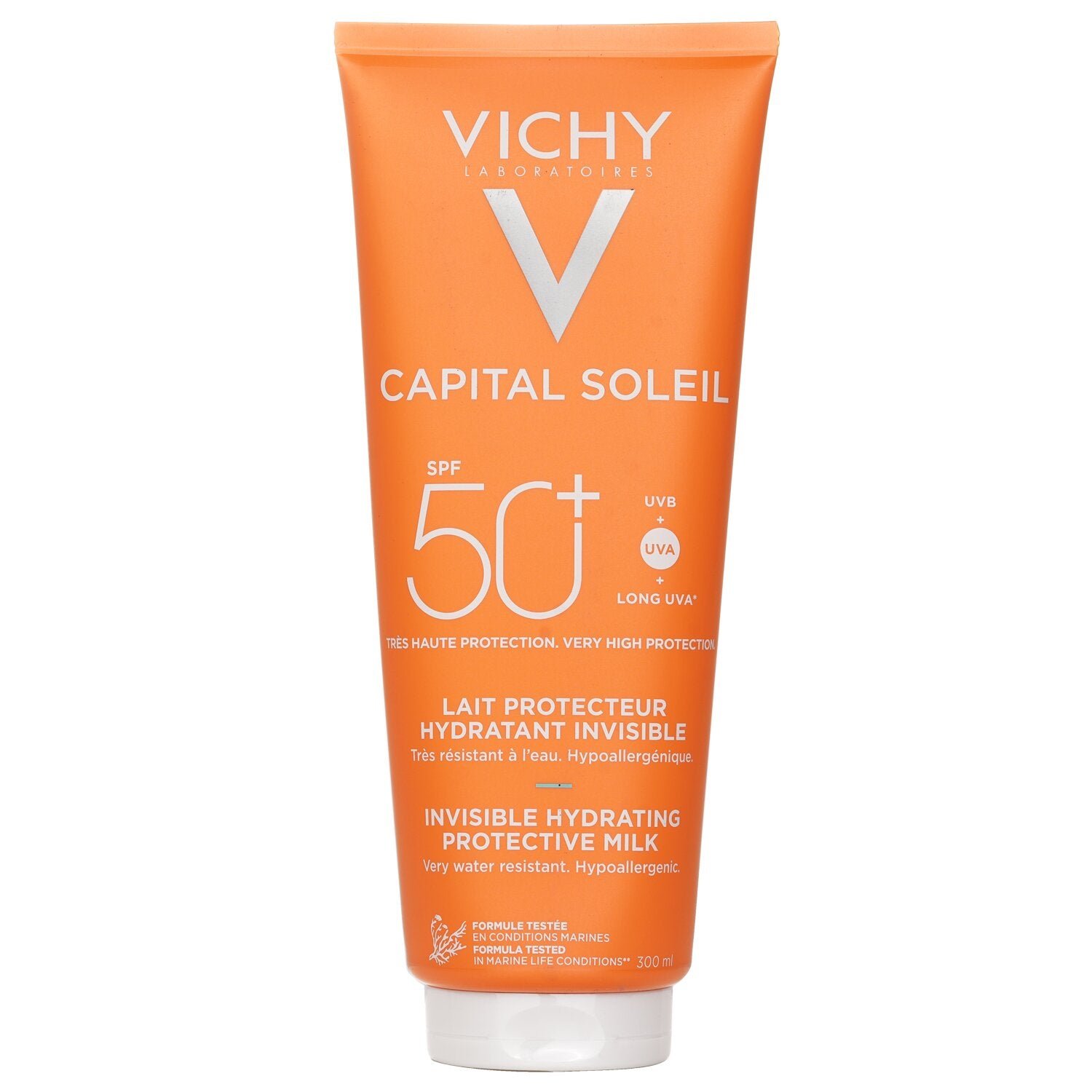حليب منعش واقي SPF 50 Capital Soleil (مقاوم للماء - للوجه والجسم) من Vichy - صورة 1