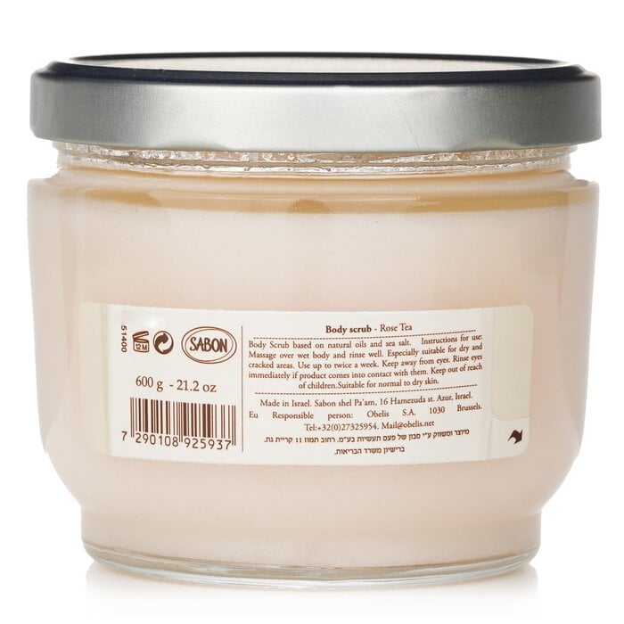 منظف فرك للجسم - شاي الورد 600g/21.2oz من سابون - صورة 3
