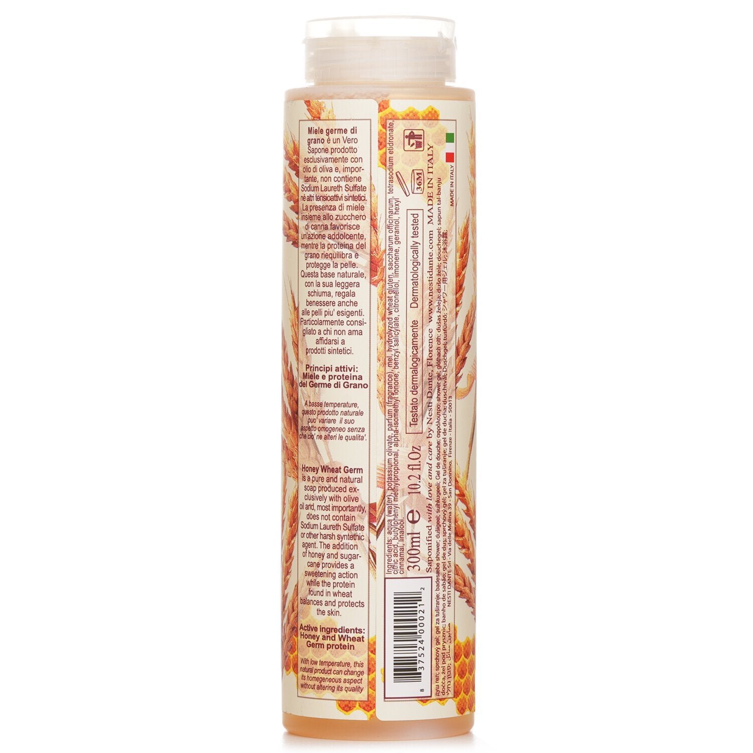 Natural Liquid Soap - Honey WheatGerm (Shower Gel) by Nesti Dante - Image 3
