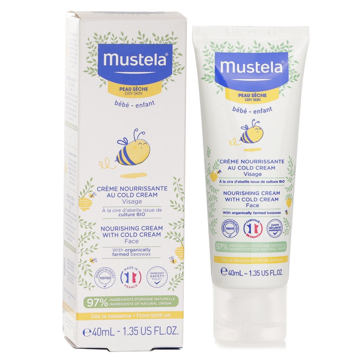 كريم مغذٍ مع كريم بارد من Mustela - صورة 2