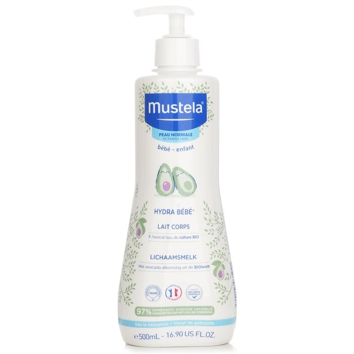 Hydra-Bebe Body Lotion With Organic Avocado - Normal Skin 500ml/16.9oz by Mustela - Image 1