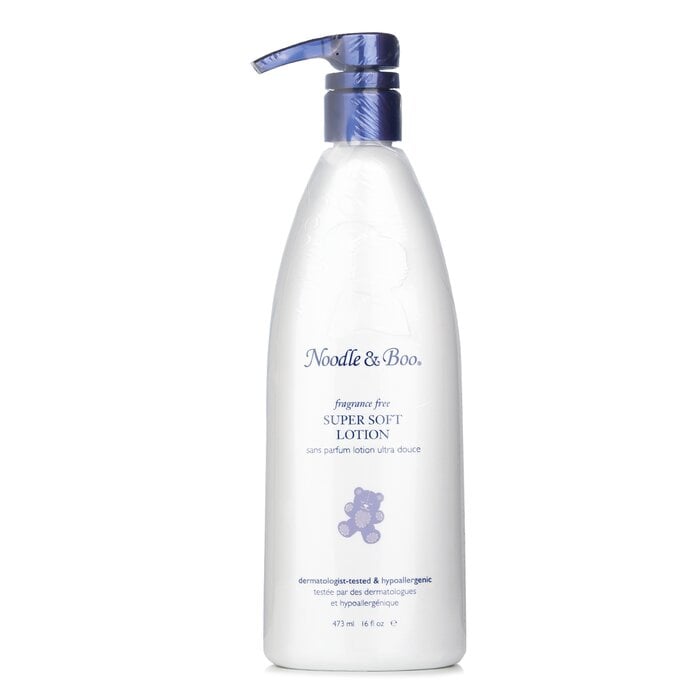 Super Soft Lotion - Fragrance Free - For Face & Body (Dermatologist-Tested & Hypoallergenic) 473ml/16oz by Noodle & Boo - Image 1