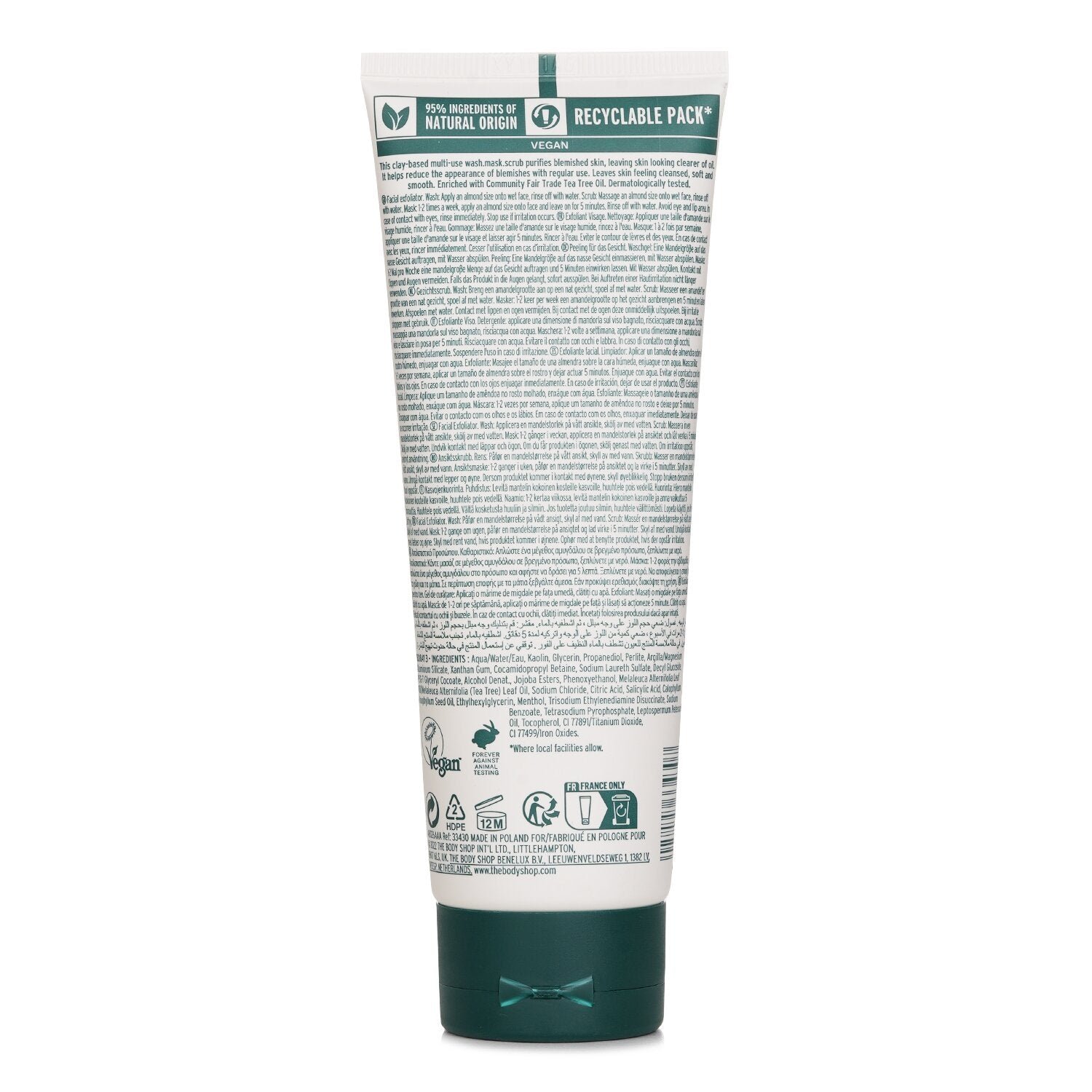 Tea Tree 3In1 Wash Scrub Mask by The Body Shop - Image 3