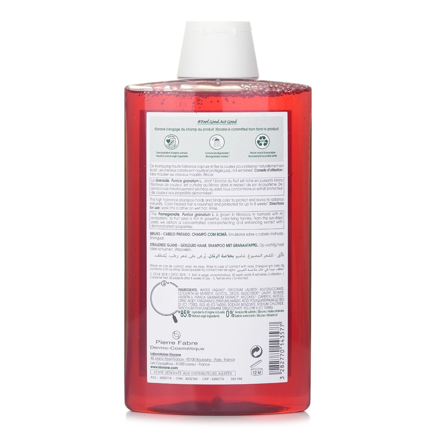 Shampoo With Pomegranate (Radiance Color Treated Hair) by Klorane - Image 3