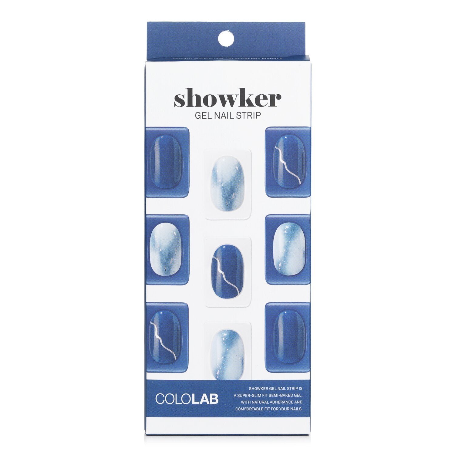 Showker Gel Nail Strip # CNA401 Blackberry Marble من Cololab - صورة 1