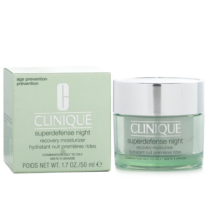 Superdefense Night Recovery Moisturizer - For Combination Oily To Oily 50ml/1.7oz by Clinique - Image 2