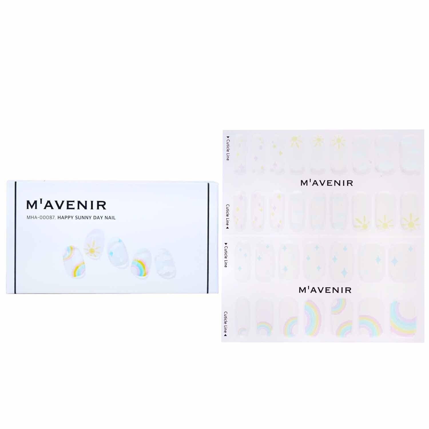 Nail Sticker (White) - # Happy Sunny Day Nail by Mavenir - Image 1
