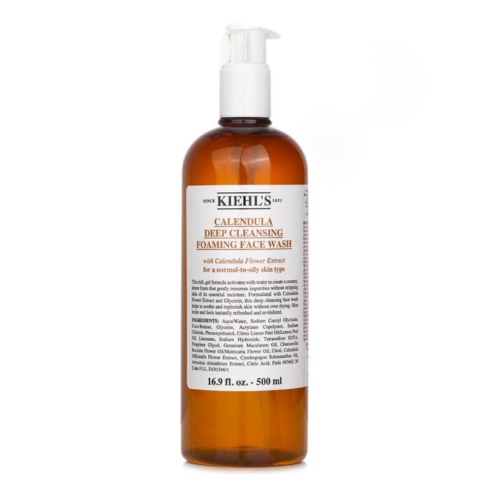 غسول الوجه الرغوي عميق التنظيف بالكاليندولا 500ml/16.9oz من Kiehl's - صورة 1
