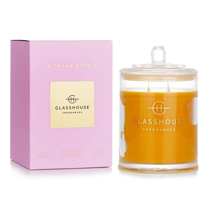 Triple Scented Soy Candle - A Tahaa Affair (Vanilla Caramel) 380g/13.4oz by Glasshouse - Image 2