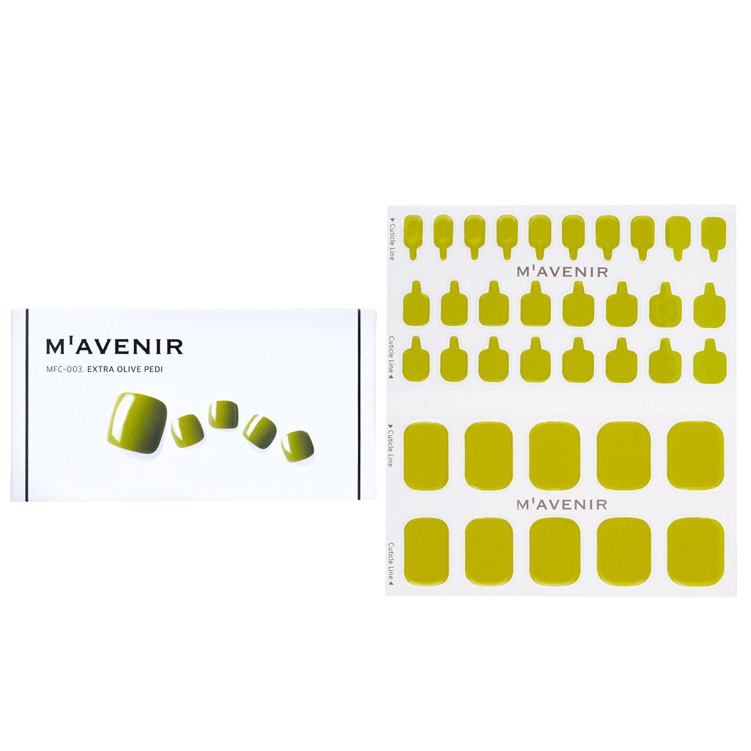 Nail Sticker (Green) - # Extra Olive Pedi by Mavenir - Image 1