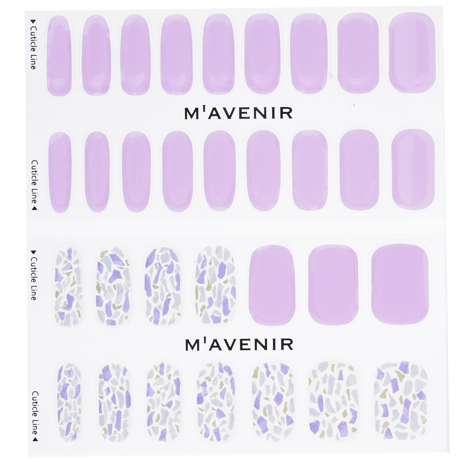 Nail Sticker (Purple) - # Amethyst Shell Nail by Mavenir - Image 2