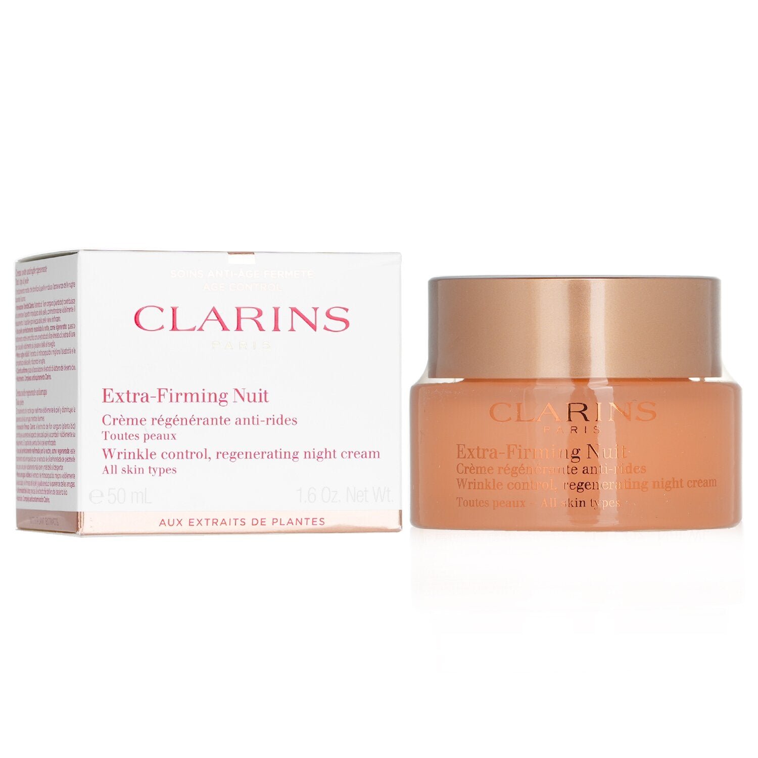 Extra-Firming Nuit Wrinkle Control, Regenerating Night Cream - All Skin Types by Clarins - Image 2