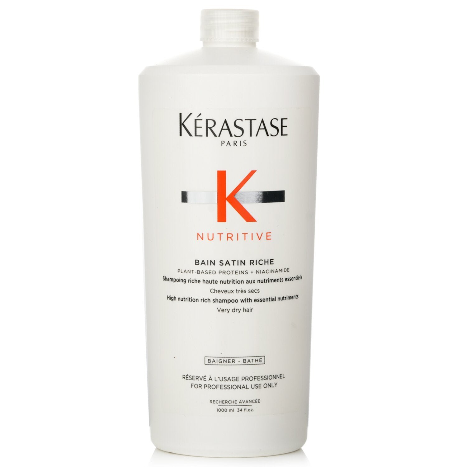 Nutritive Bain Satin Riche High Nutrition Rich Shampoo With Essential Nutriments (Very Dry Hair) by Kerastase - Image 1