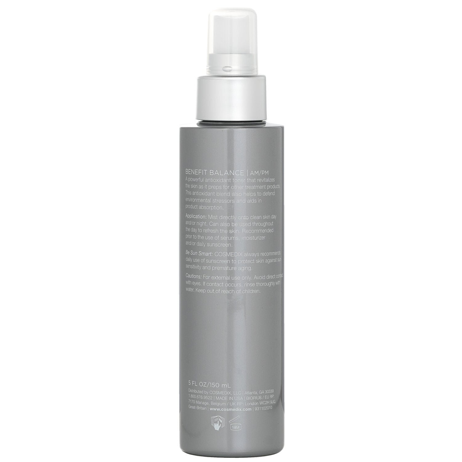 Benefit Balance Antioxidant Infused Toning Mist by CosMedix - Image 3