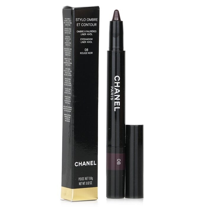 Stylo Ombre Et Contour (Eyeshadow/Liner/Khol) - # 08 Rouge Noir 0.8g/0.02oz by Chanel - Image 2