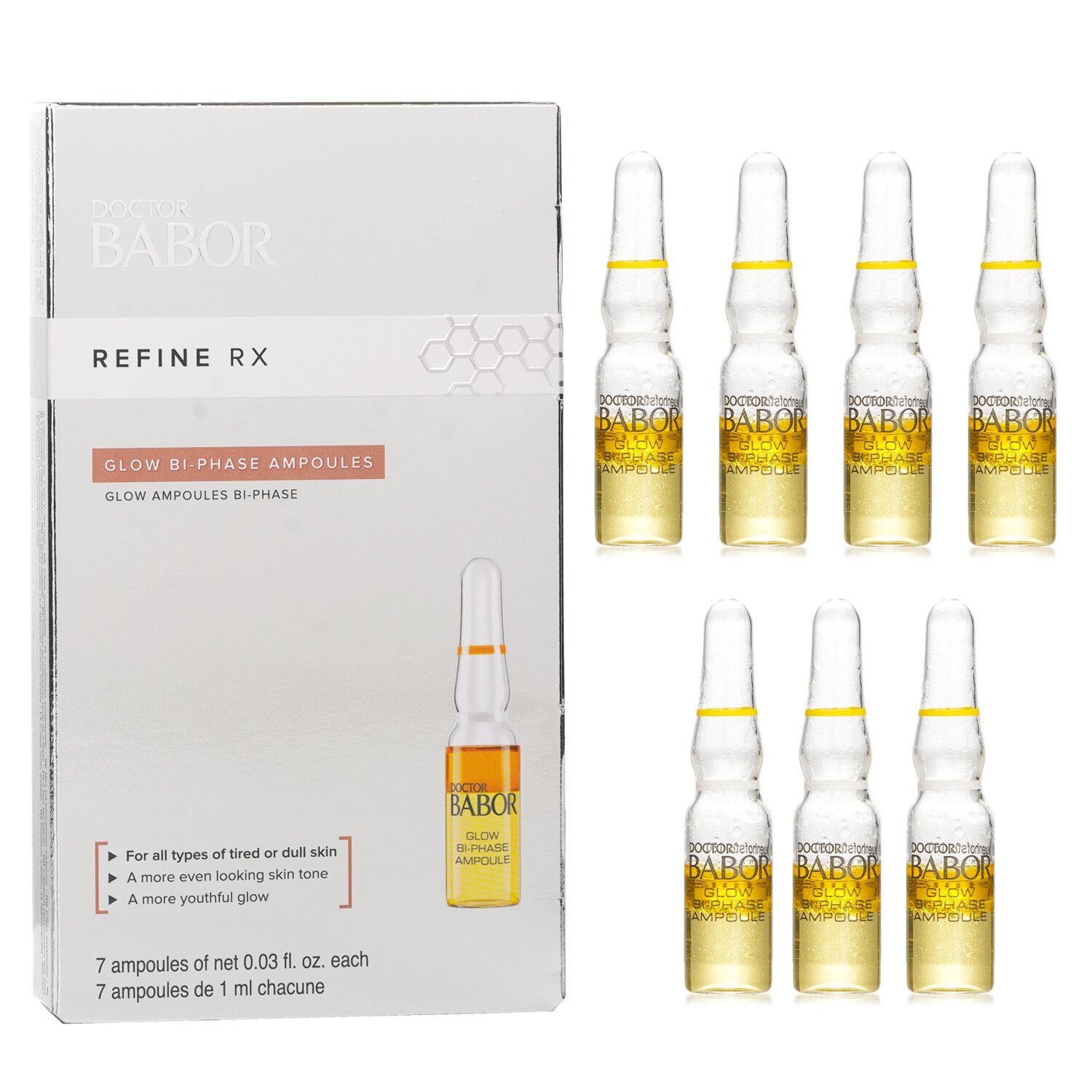 دكتور بابور صقل أمبولات Rx Glow ثنائية الطور من Babor - صورة 1