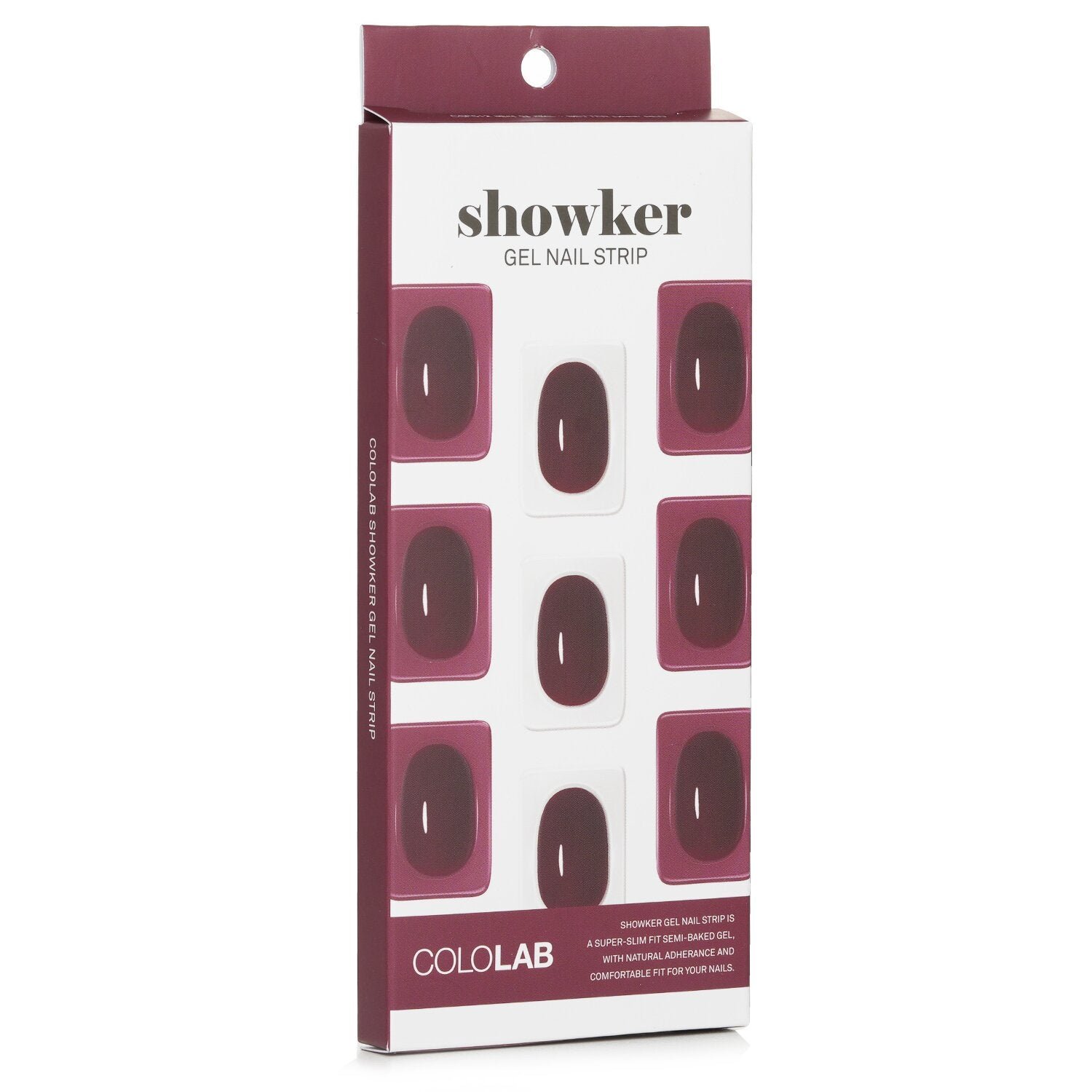 Showker Gel Nail Strip # CSF512 Better Deep Red by Cololab - Image 2