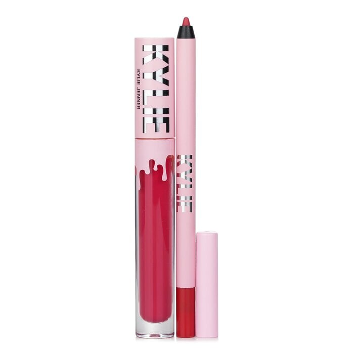 Matte Lip Kit: Matte Liquid Lipstick 3ml + Lip Liner 1.1g - # 503 Bad Lil Thing 2pcs by Kylie By Kylie Jenner - Image 2