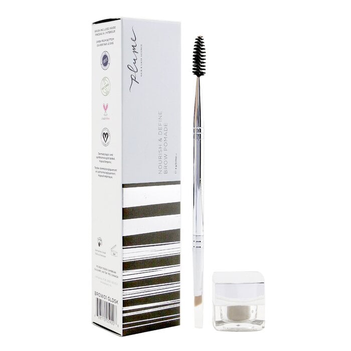 Nourish & Define Brow Pomade (With Dual Ended Brush) - # Golden Silk 4g/0.14oz by Plume Science - Image 2
