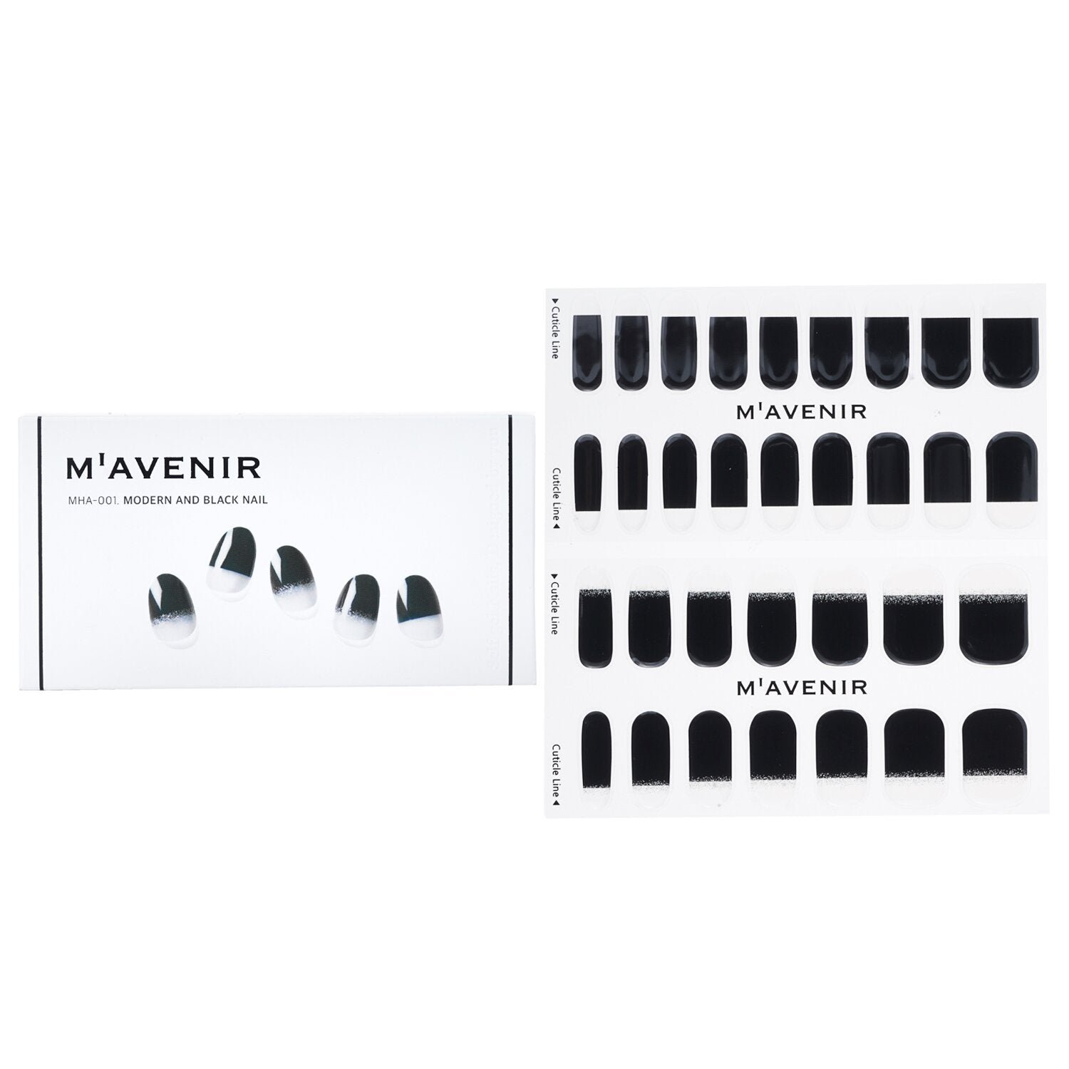 Nail Sticker (Black) - # Modern And Black Nail by Mavenir - Image 1