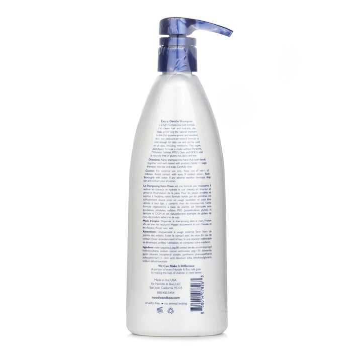 Extra Gentle Shampoo - Fragrance Free (For Eczema-Prone and Sensitive Skin) 473ml/16oz by Noodle & Boo - Image 3