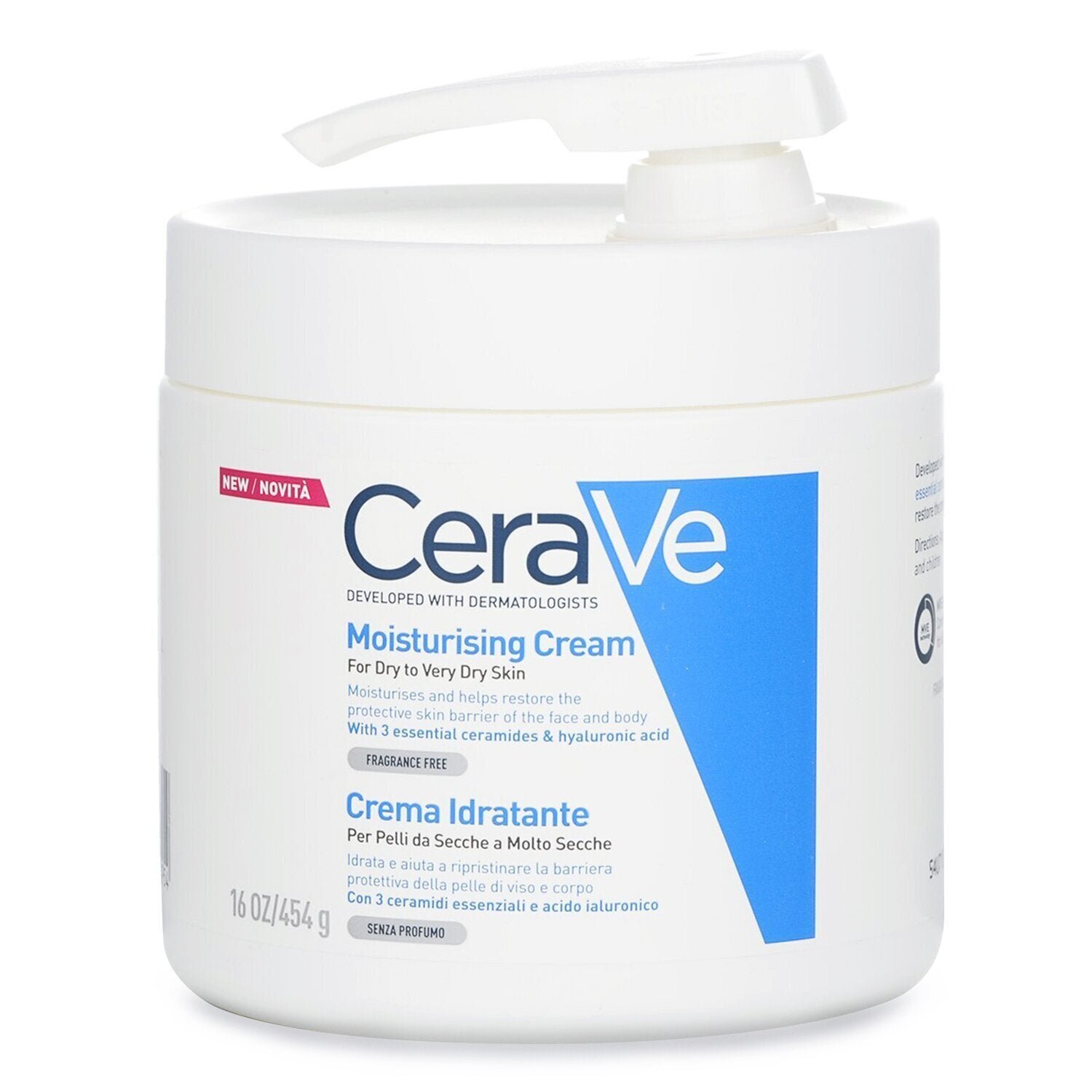 Moisturising Cream For Dry to Very Dry Skin (With Pump)(Random Packaging) من CeraVe - صورة 4