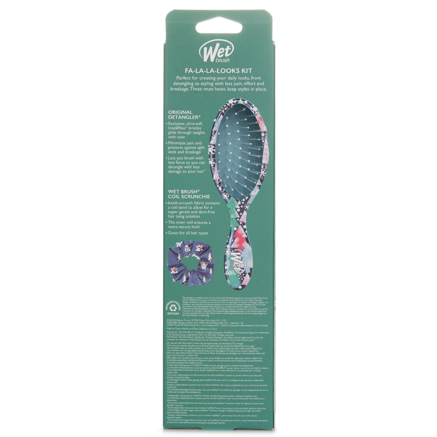 Original Detangler Frosty + Scrunchie Hair Brush by Wet Brush - Image 3