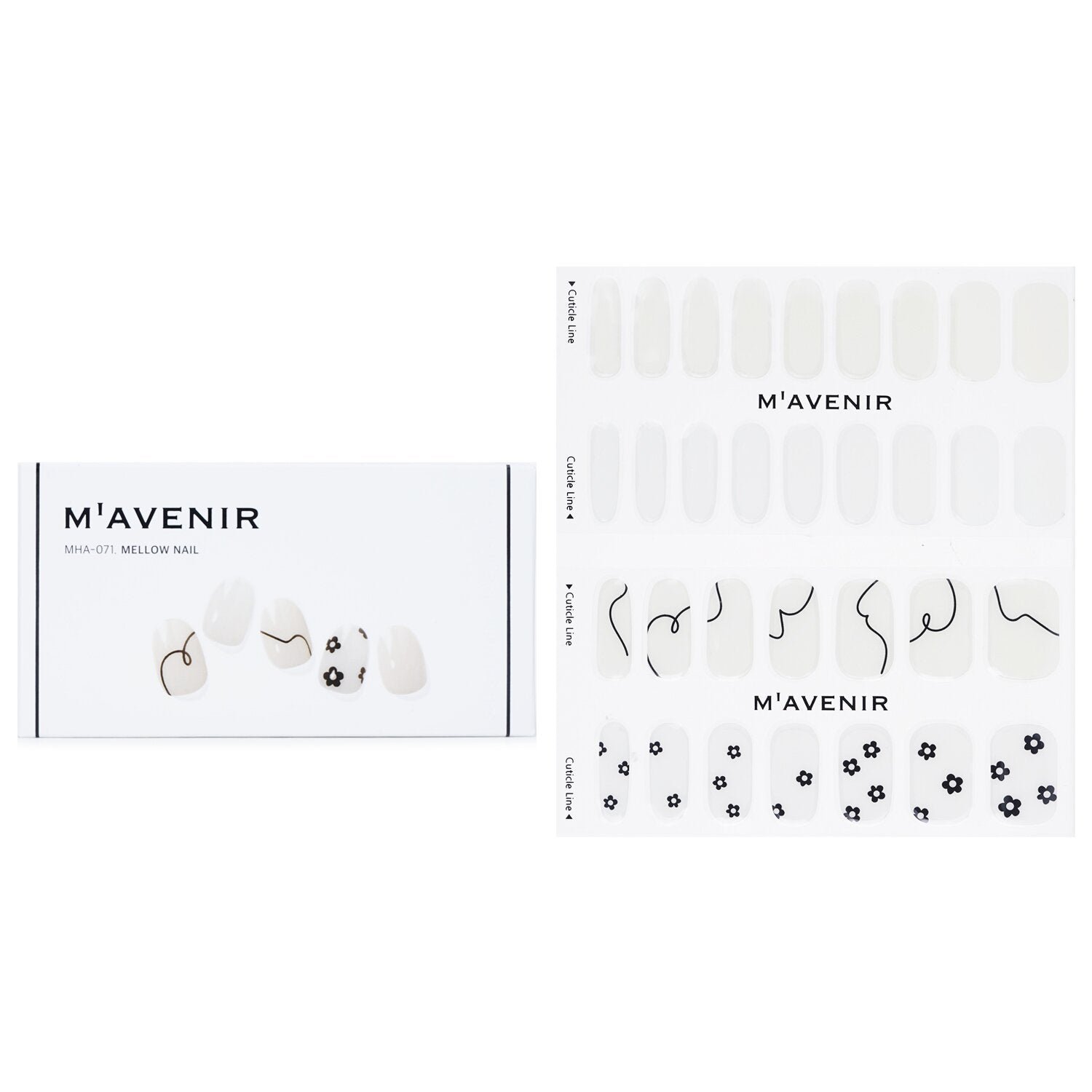Nail Sticker (White) - # Mellow Nail by Mavenir - Image 1