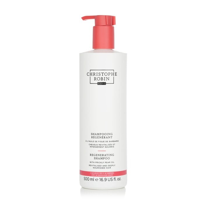 Regenerating Shampoo with Prickly Pear Oil - Dry & Damaged Hair 500ml/16.9oz by Christophe Robin - Image 1