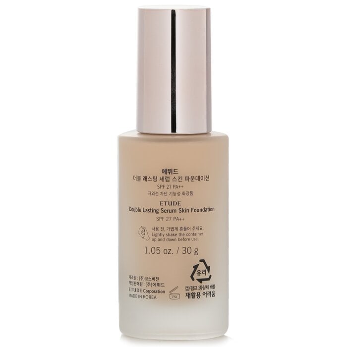Double Lasting Serum Skin Foundation SPF 27 - # 21N1 Neutral Beige 30g/1.05oz by Etude House - Image 3