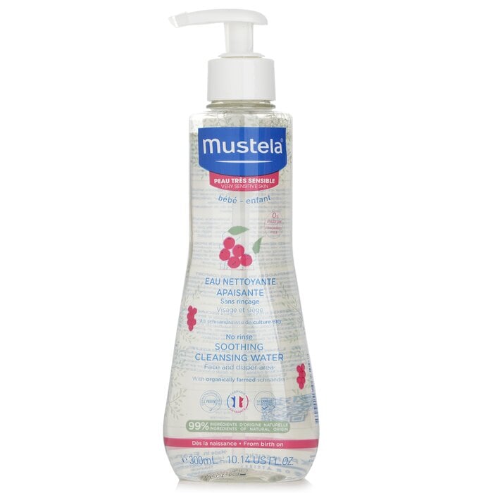ماء منظف لا يحتاج لغسل (للوجه ومنطقة الحفاضات) - للبشرة الحساسة جداً من Mustela - صورة 1