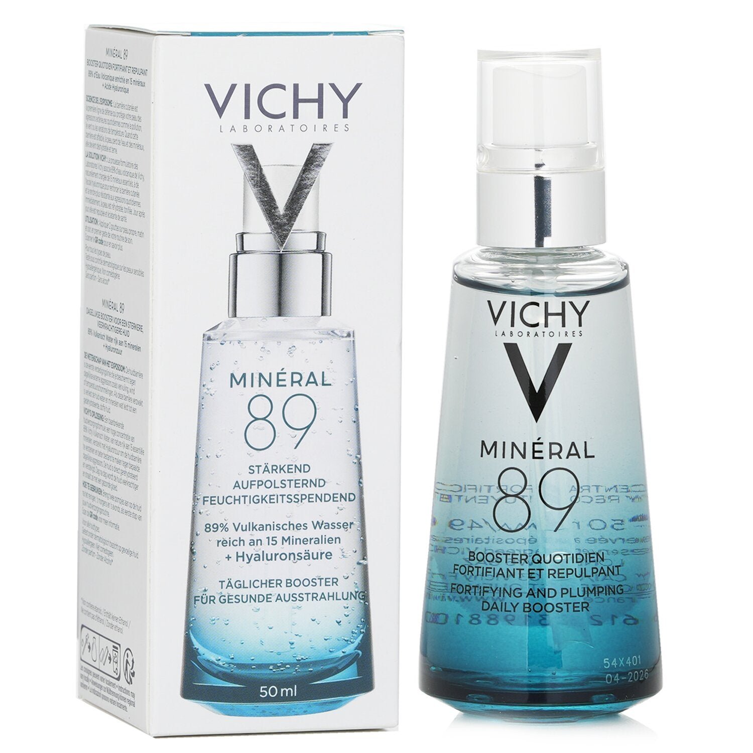 معزز يومي مالئ Mineral 89 (89% ماء ممعدنة + حمض الهيالورونيك) من Vichy - صورة 2
