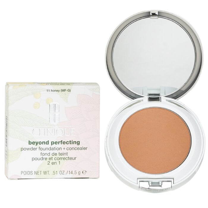 Beyond Perfecting Powder Foundation + Concealer - # 11 Honey (MF-G) 14.5g/0.51oz by Clinique - Image 2