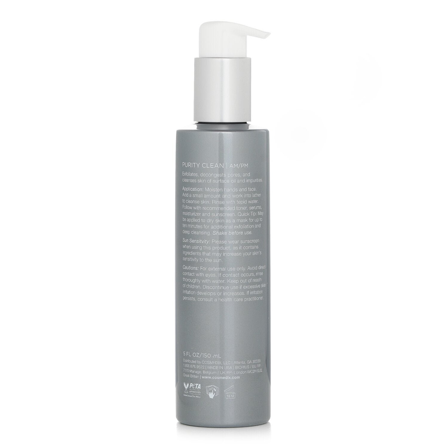 Purity Clean Exfoliating Cleanser by CosMedix - Image 3
