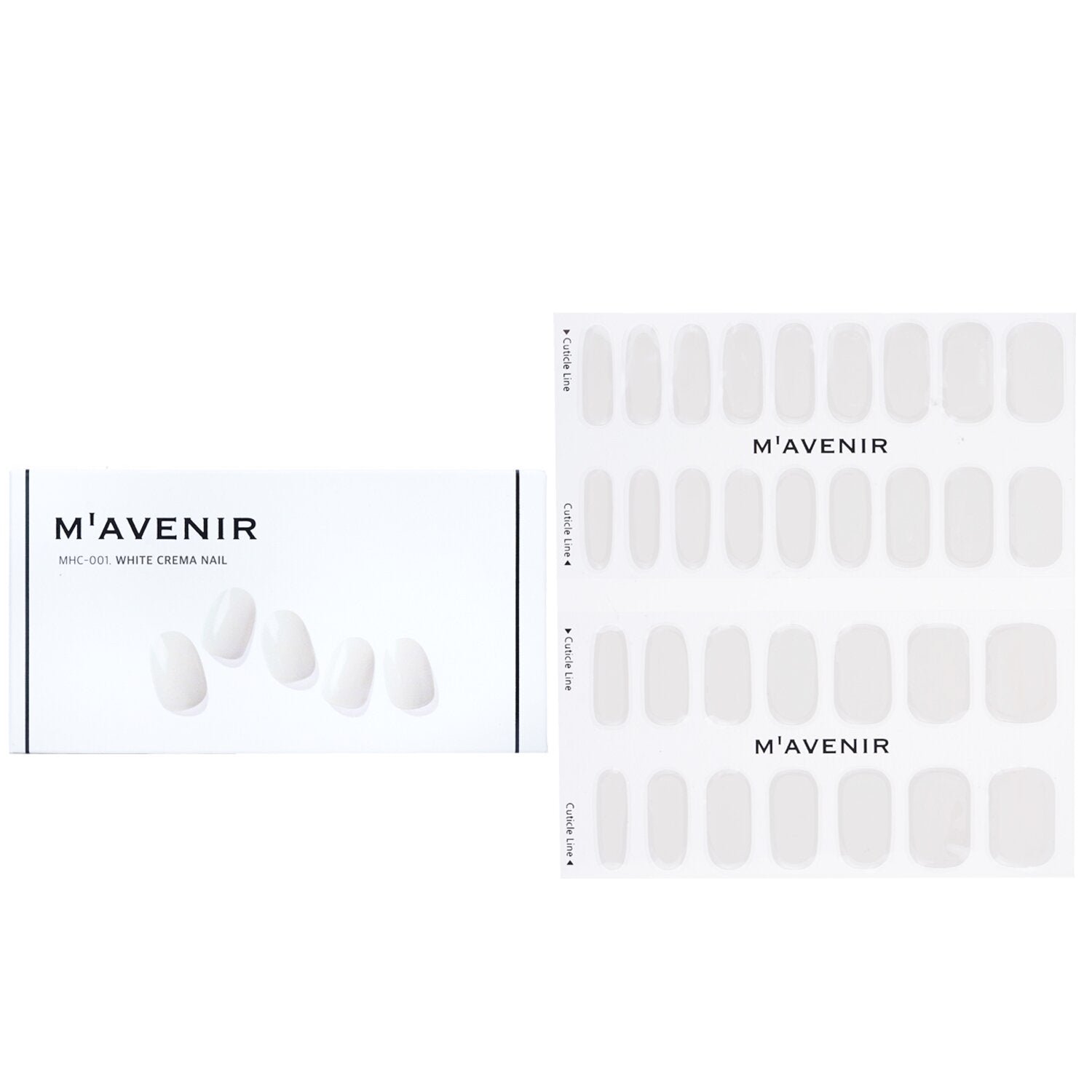 ملصق الأظافر (أبيض) - # White Crema Nail من Mavenir - صورة 1