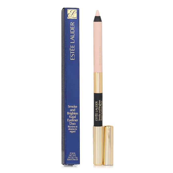 Smoke And Brighten Kajal Eyeliner Duo - # Noir / Cream 0.5g/0.02oz by Estee Lauder - Image 2