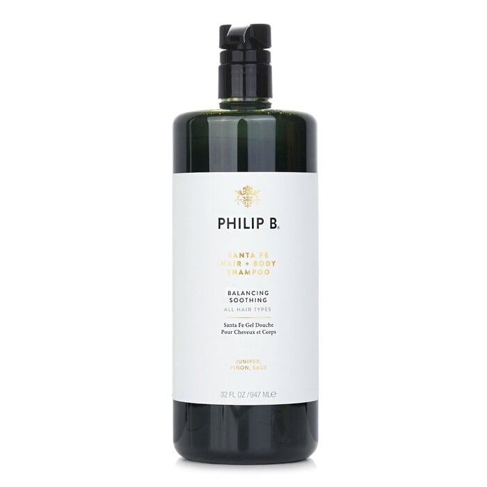 غسول شعر وجسم سانتا في (متوازن مهدئ - لجميع أنواع الشعر) 947ml/32oz من Philip B - صورة 1