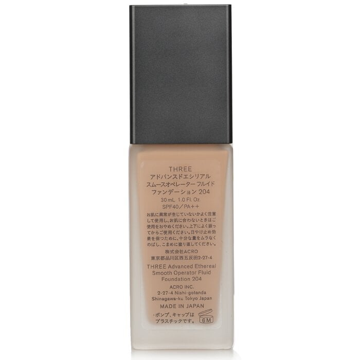Advanced Ethereal Smooth Operator Fluid Foundation SPF40 - # 204 30ml/1oz by THREE - Image 3