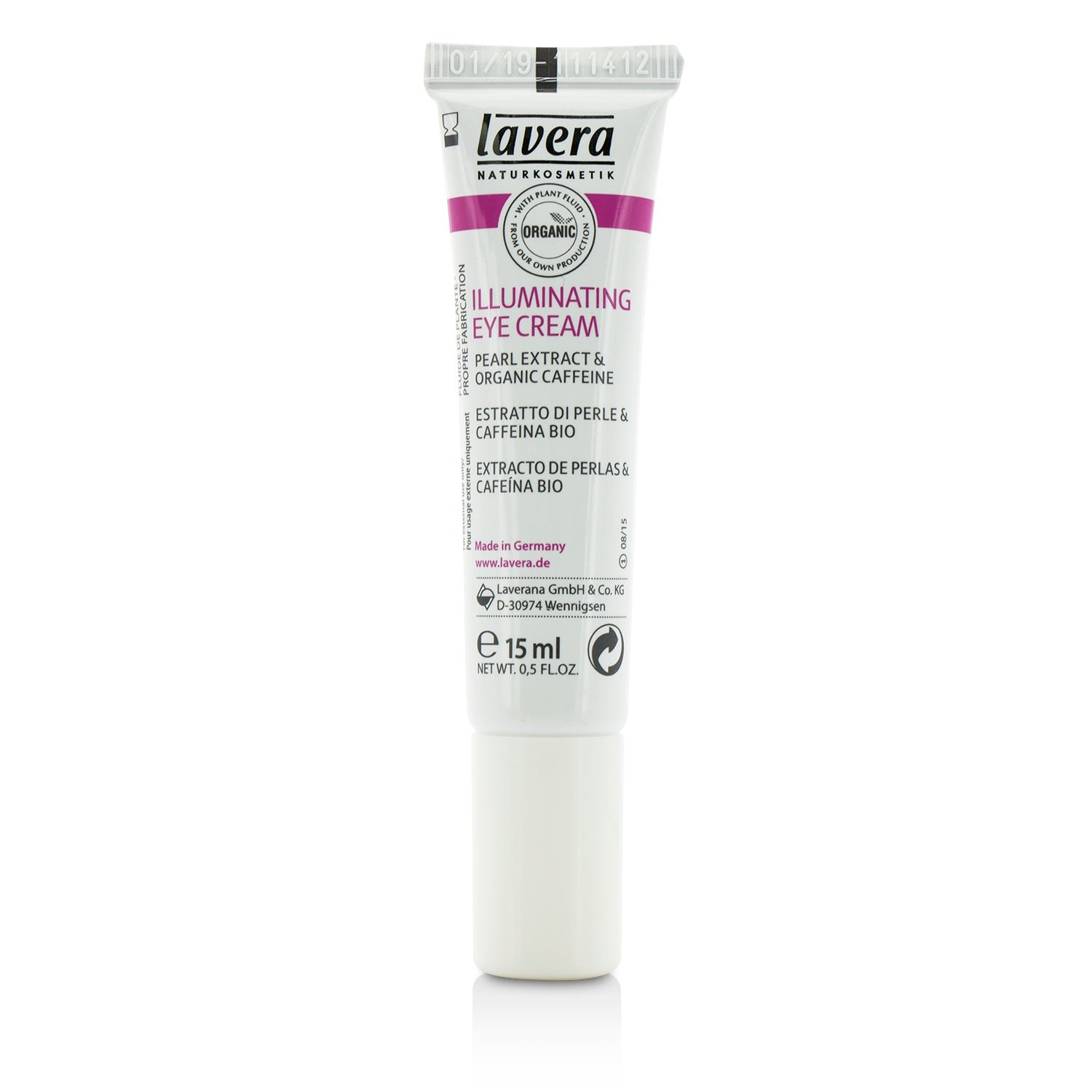 Organic Pearl Extract & Caffeine Illuminating Eye Cream by Lavera - Image 3
