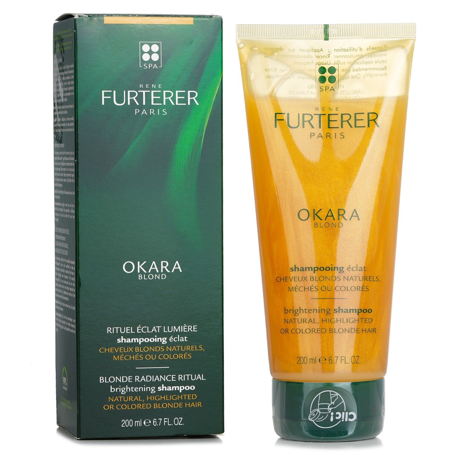 شامبو مفتح Okara Blond Blonde Radiance Ritual - للشعر الطبيعي والهايلايت والمصبوغ (للشعر الطبيعي والهايلايت والمصبوغ والأشقر) من Rene Furterer - صورة 2