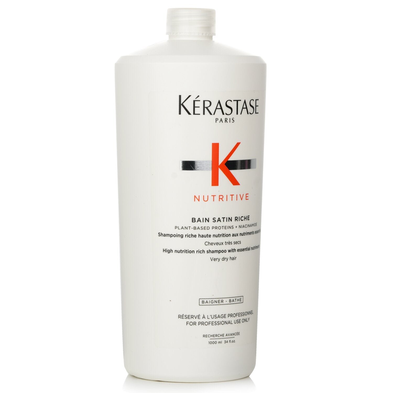 Nutritive Bain Satin Riche High Nutrition Rich Shampoo With Essential Nutriments (Very Dry Hair) by Kerastase - Image 2