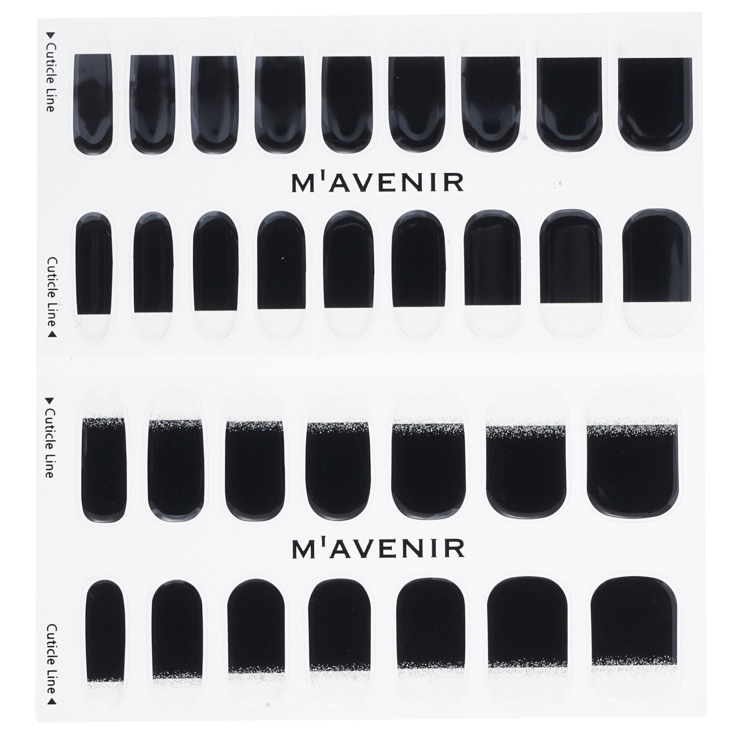 Nail Sticker (Black) - # Modern And Black Nail by Mavenir - Image 2