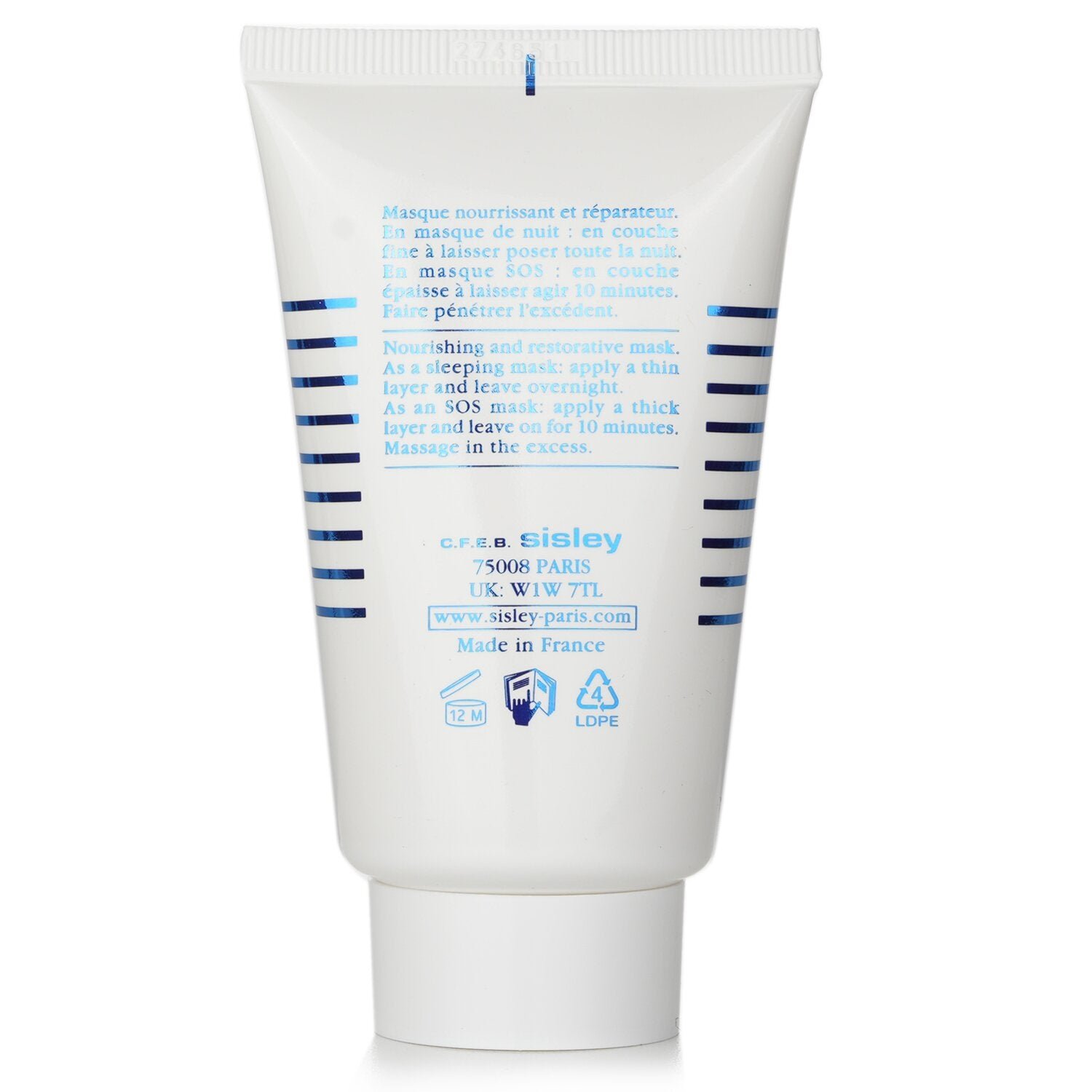 Velvet Sleeping Mask With Saffron Flowers SOS Comfort Intense Repair by Sisley - Image 3