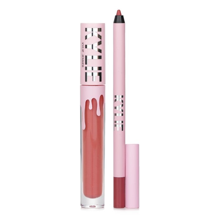 Matte Lip Kit: Matte Liquid Lipstick 3ml + Lip Liner 1.1g - # 704 Sweater Weather 2pcs by Kylie By Kylie Jenner - Image 2