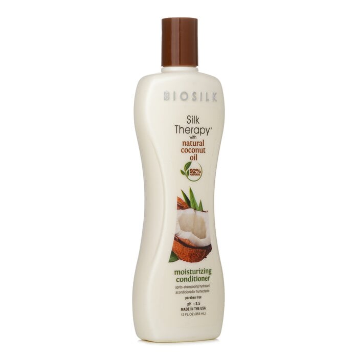 علاج حريري بزيت جوز الهند وبلسم مرطب 355ml/12oz من BioSilk - صورة 2