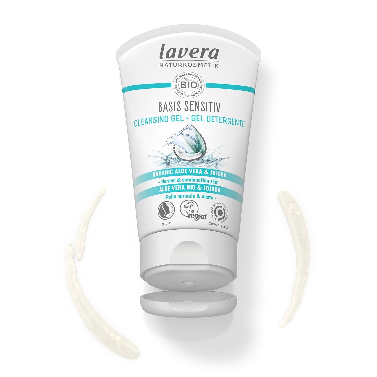 Basis Sensitiv Cleansing Gel - Organic Aloe Vera & Jojoba (For Normal & Combination Skin) by Lavera - Image 2