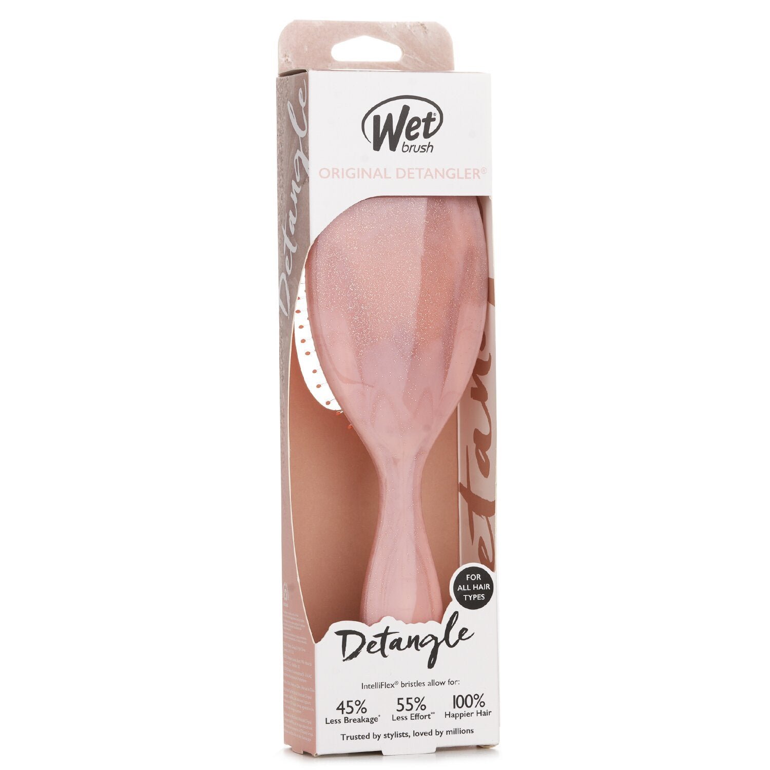 Original Detangler Glitter Waves Coral Hair Brush by Wet Brush - Image 2