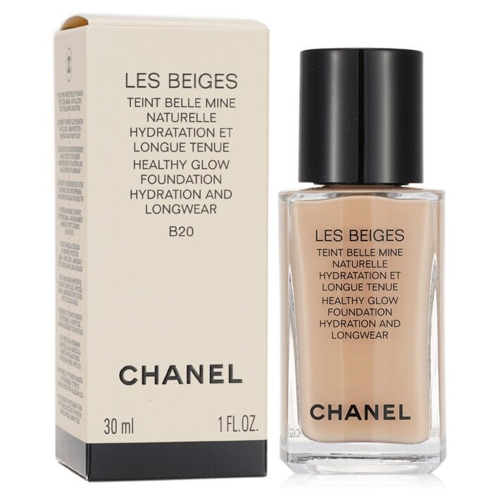 أساس مرطب طويل الأمد لإشراقة صحية طبيعية Les Beiges Teint Belle - # B20 30ml/1oz من Chanel - صورة 2
