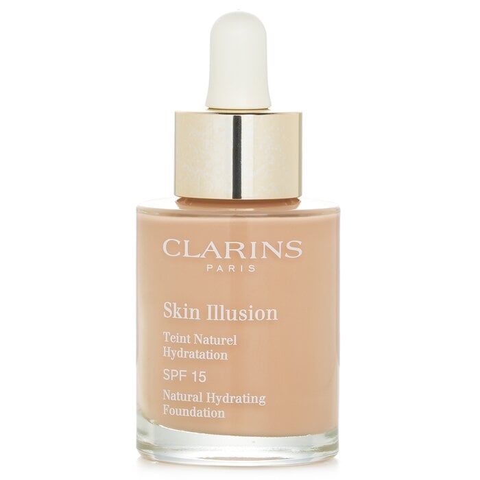 أساس مرطب طبيعي Skin Illusion SPF 15 -#107C من Clarins - صورة 1